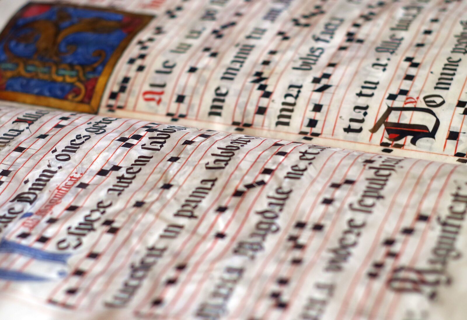 Pentax K-S2 sample photo. Calligraphy, scores, parchment photography