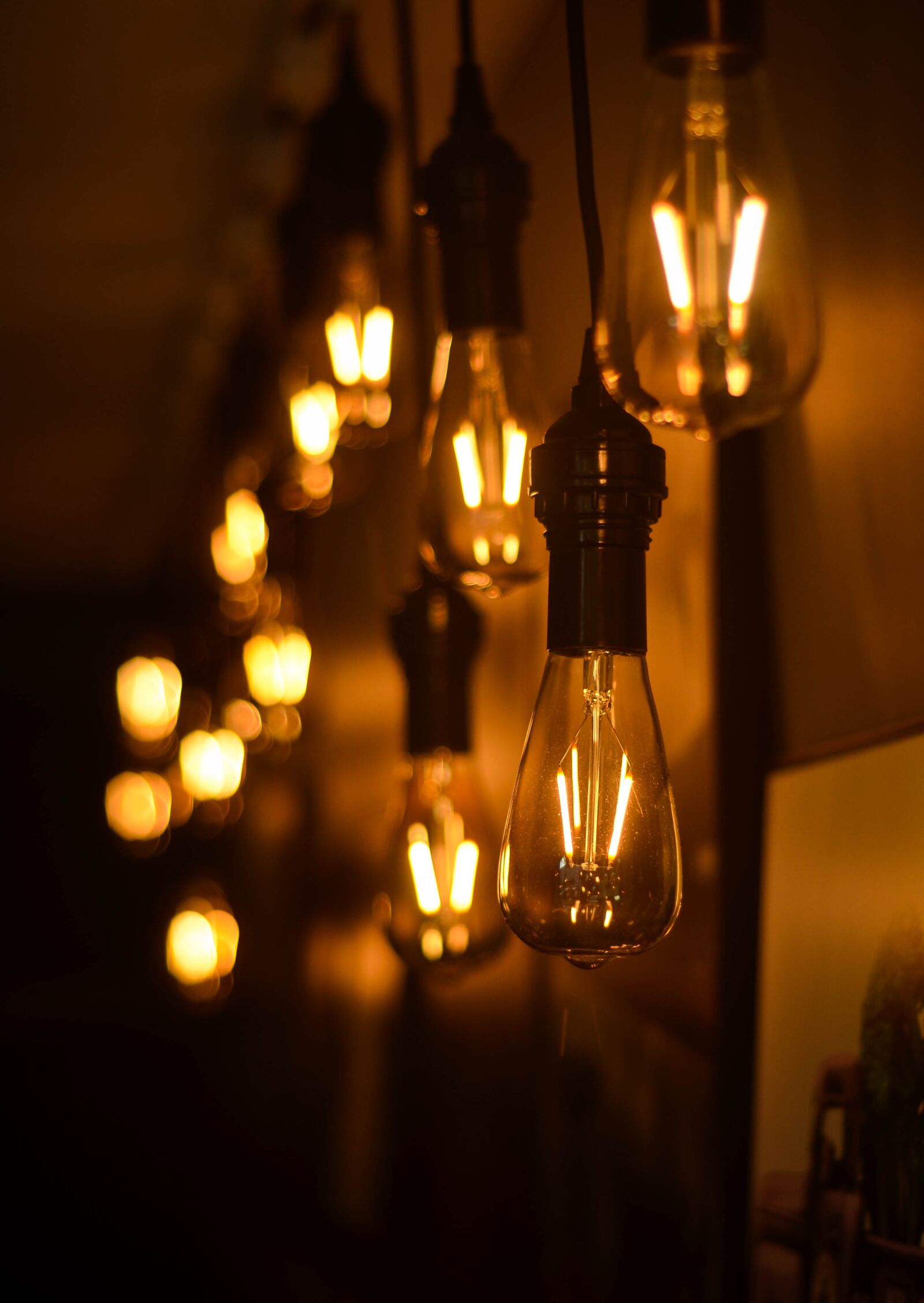Nikon D5100 sample photo. Bokeh, lights, cafe photography