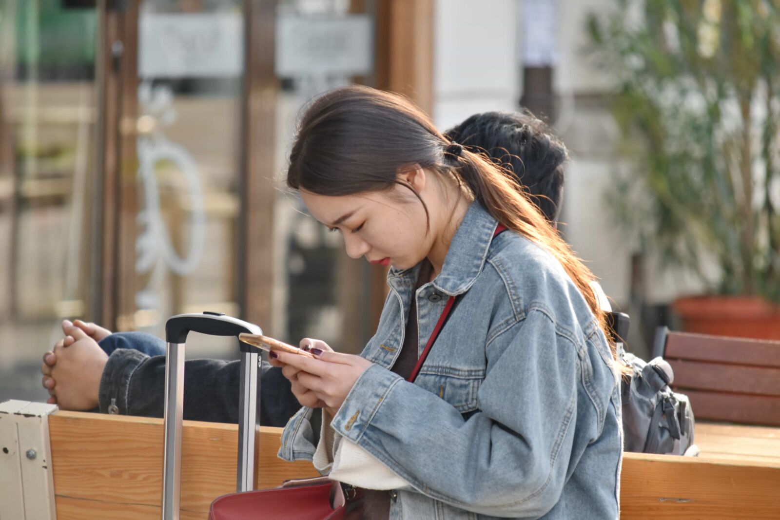Nikon D5500 sample photo. Asian, baggage, bags, girl photography