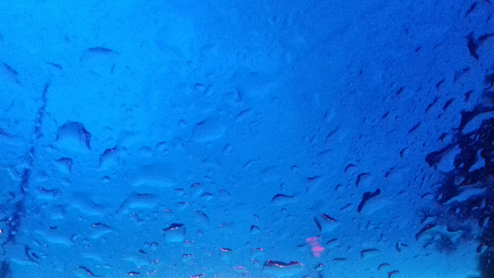 Samsung Galaxy Grand Prime sample photo. Rain, blue photography