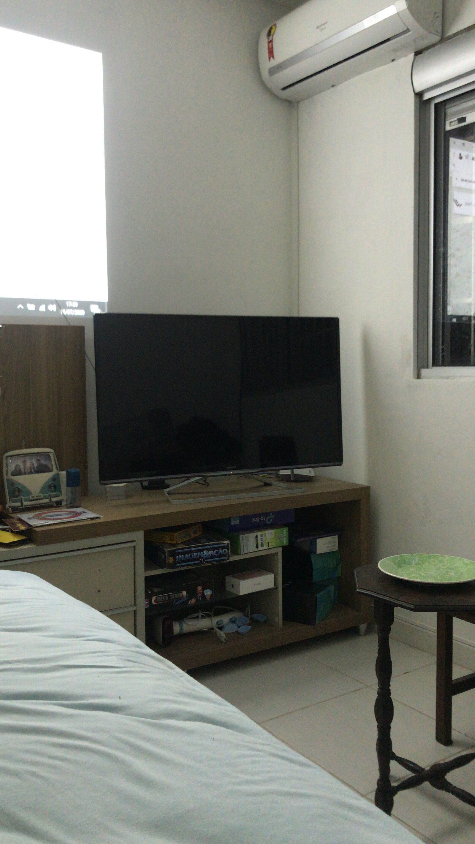 iPhone 7 back camera 3.99mm f/1.8 sample photo. Room, tv, office photography