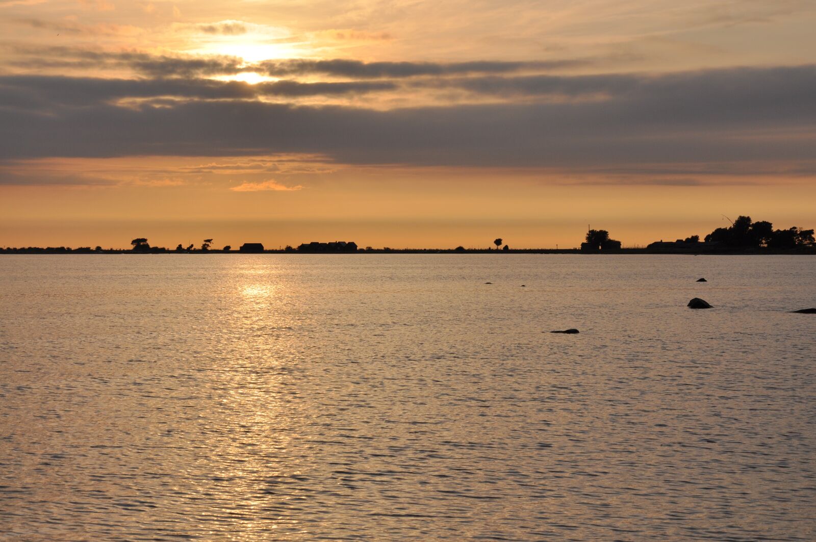Nikon D90 sample photo. Sunset, water, himmel photography