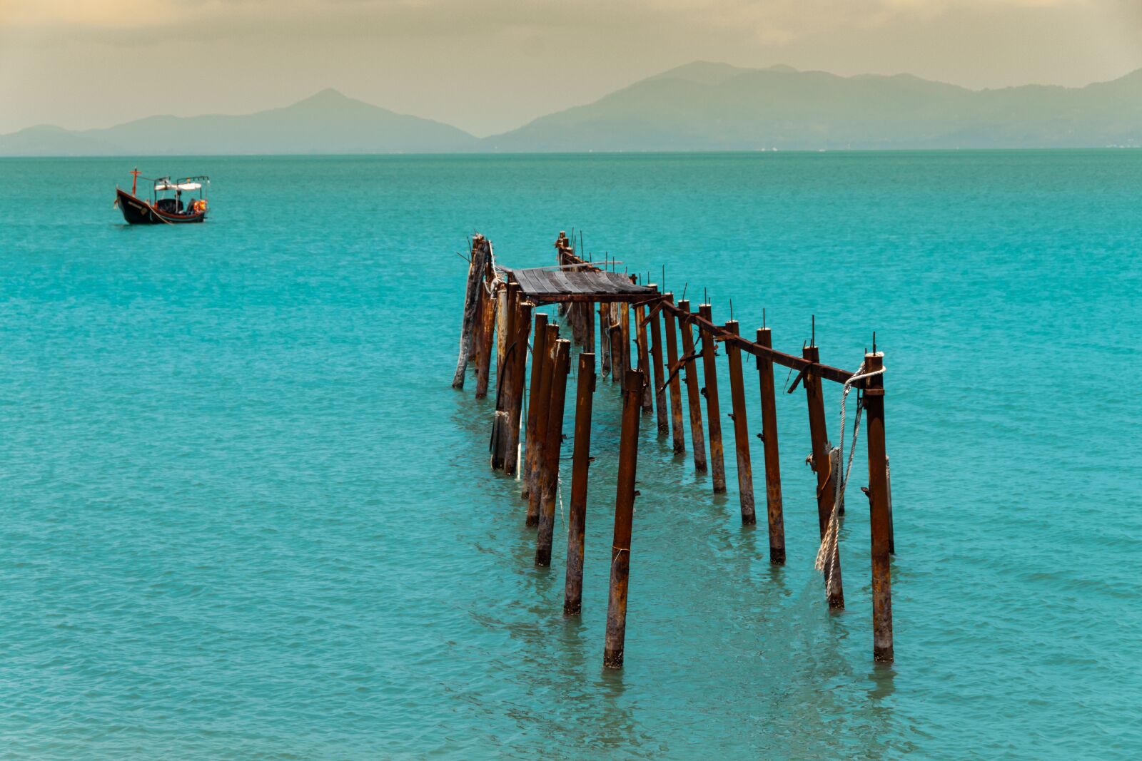 Nikon D5600 sample photo. Ship, bridge, sea photography