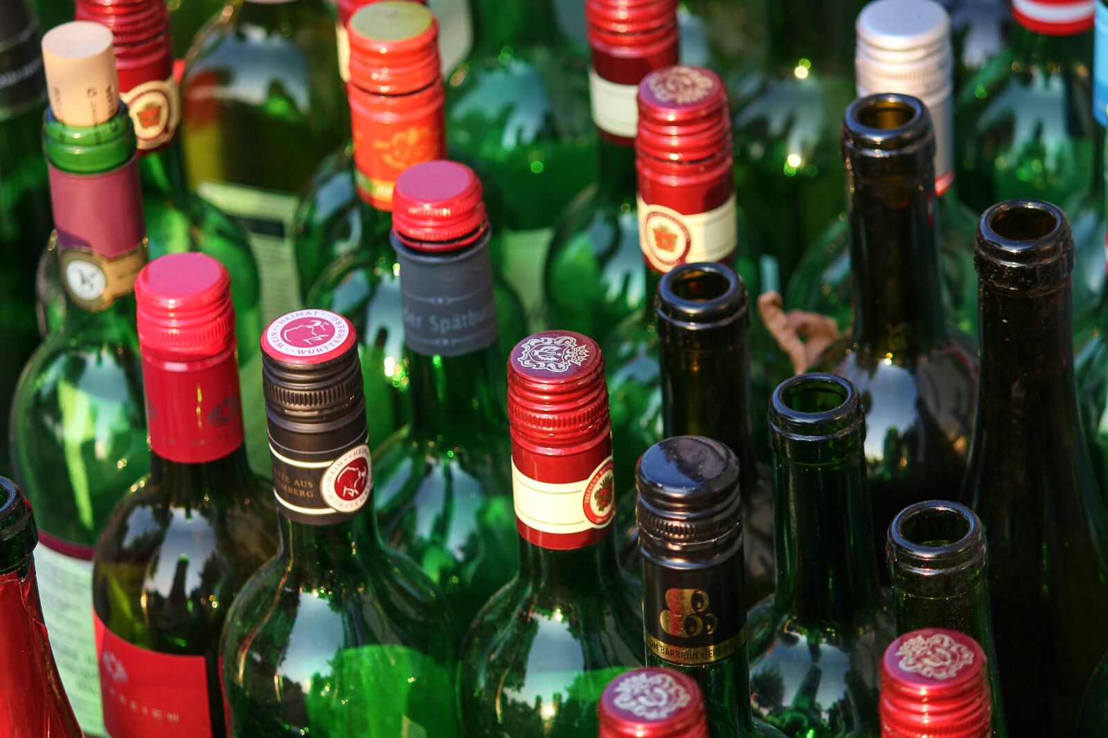 Canon EOS 1100D (EOS Rebel T3 / EOS Kiss X50) sample photo. Bottles, wine bottles, empty photography