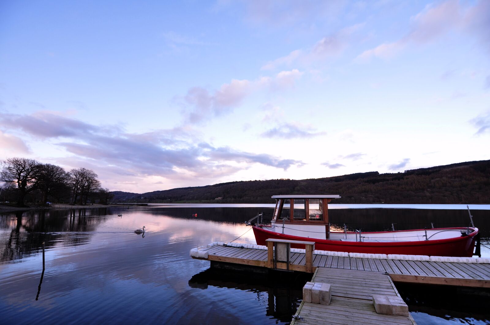 Nikon D90 sample photo. Coniston, boat, evening photography