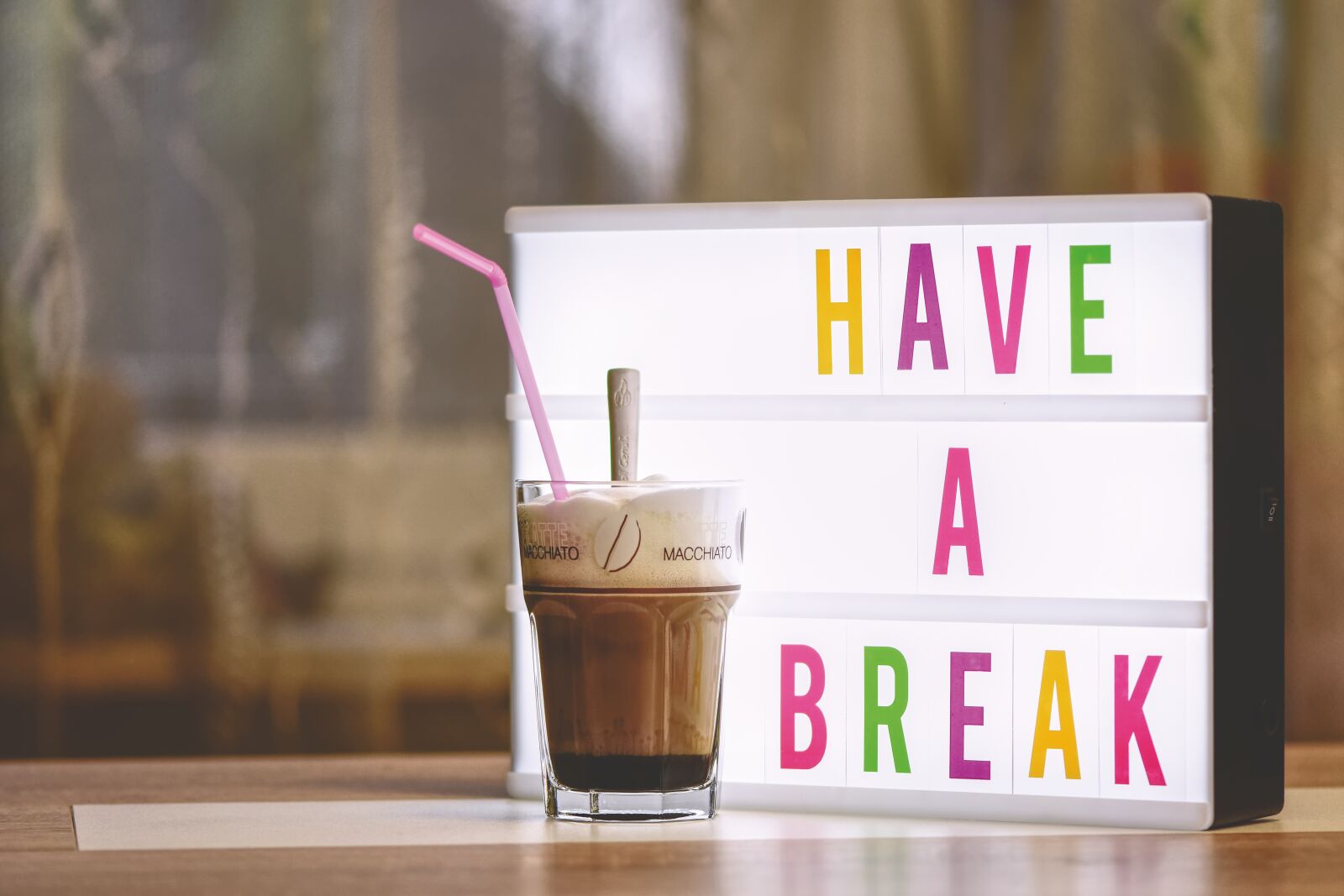 Nikon D7200 sample photo. Break, latte macchiato, coffee photography