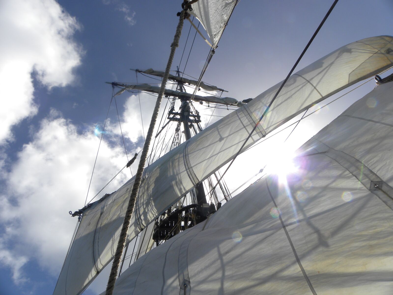 Nikon Coolpix P90 sample photo. Tall ship, sails, sunlight photography