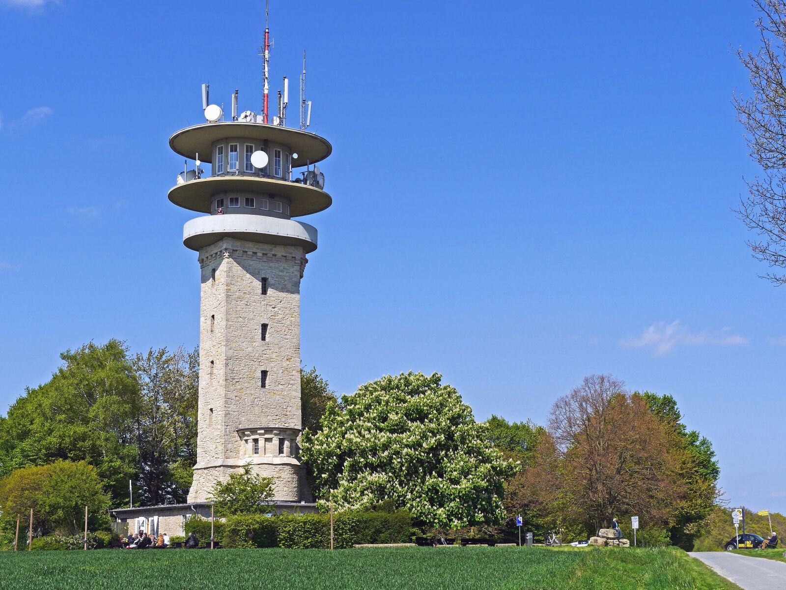 Panasonic Lumix DMC-GH3 sample photo. Tower, architecture, wood, road photography