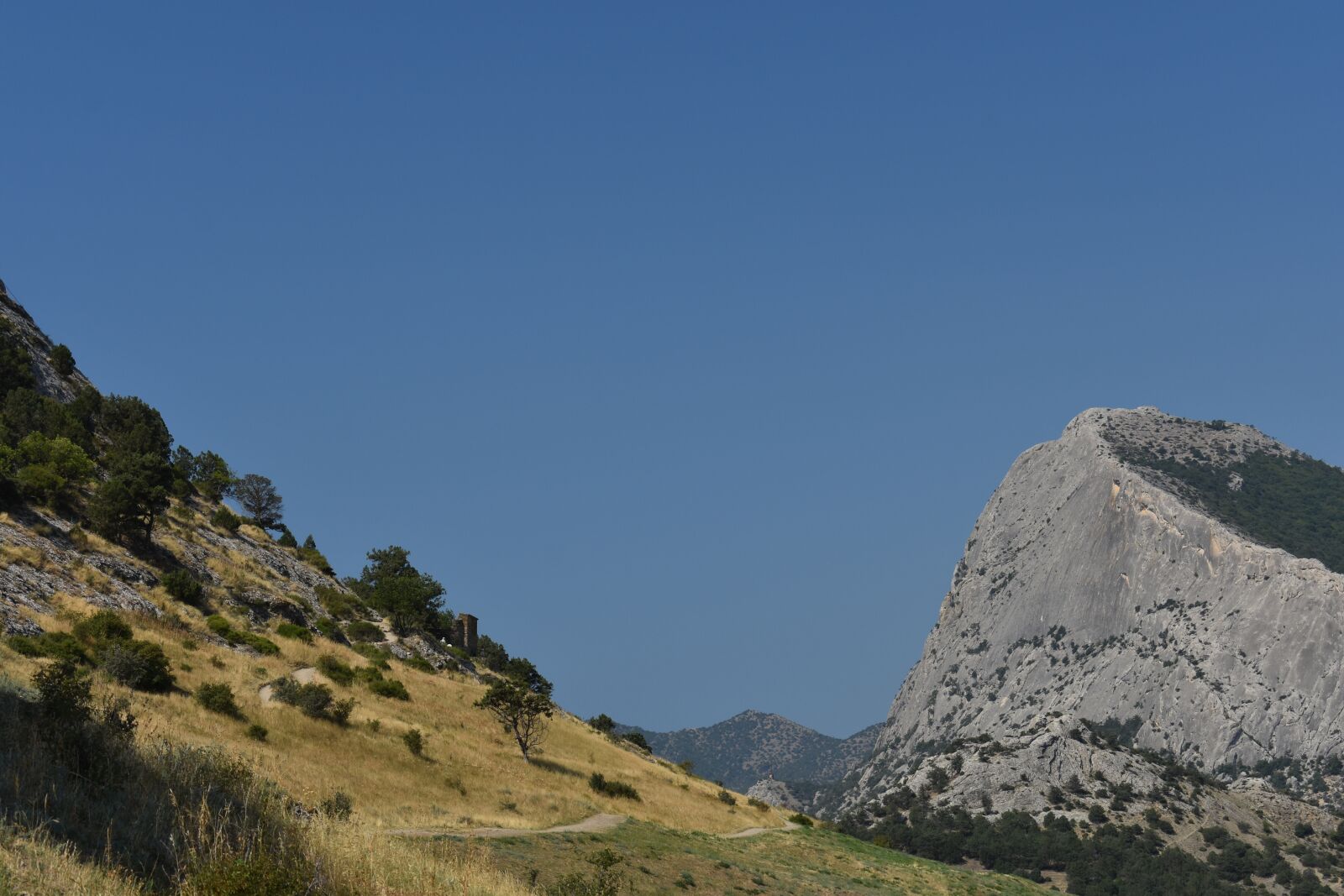 Nikon D3400 sample photo. Mountain, slope, trees photography