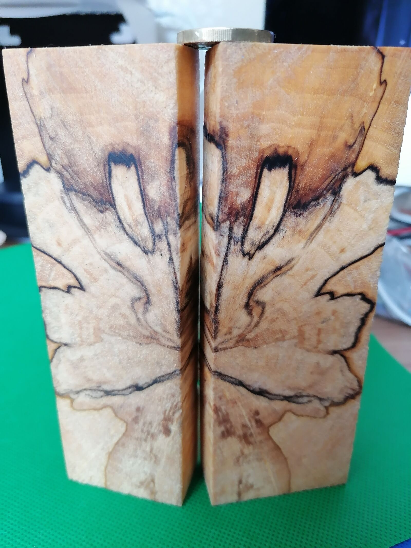 HUAWEI ART-L29 sample photo. Spalted birch, wood, end photography