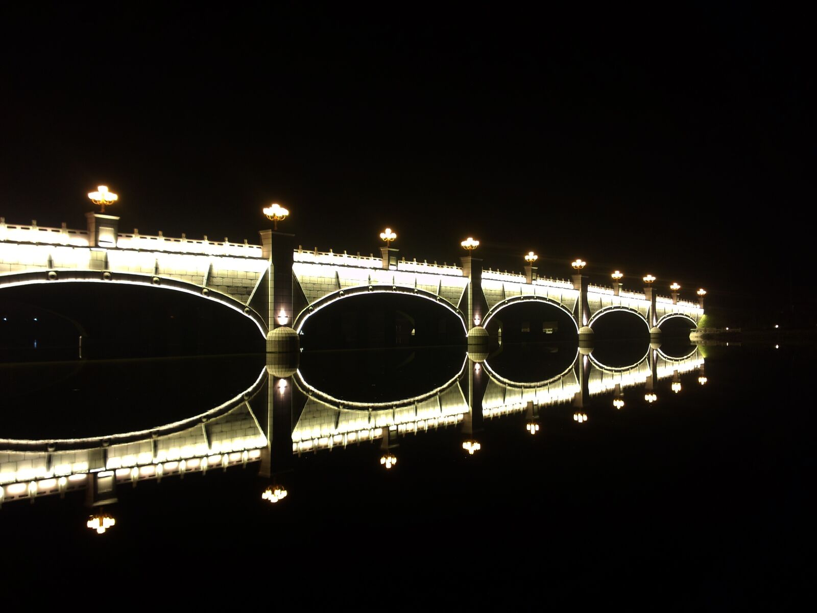 Meizu MX(040) sample photo. Night view, bridge, light photography