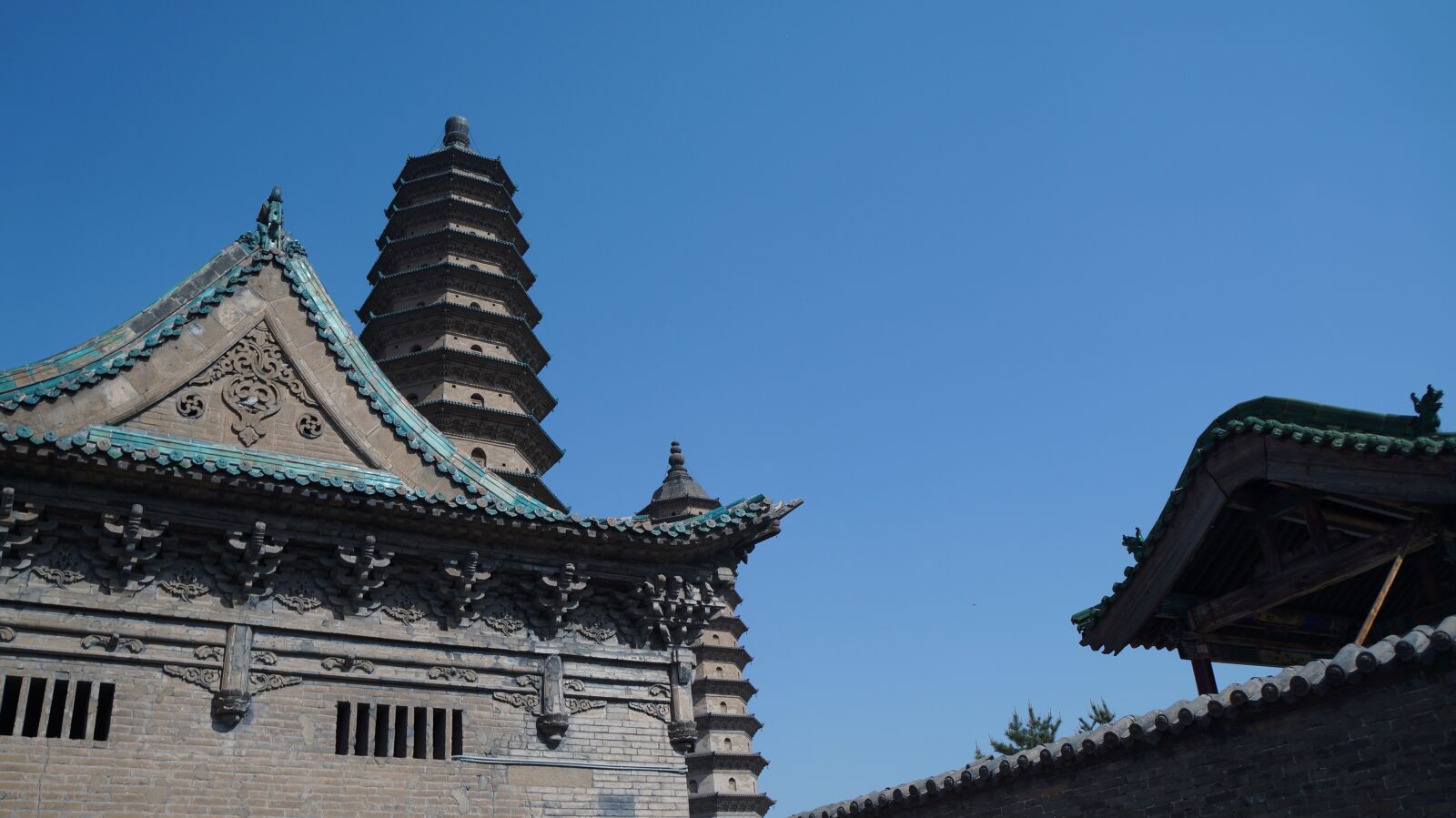 Sony Alpha NEX-5N sample photo. Taiyuan, twin pagoda temple photography