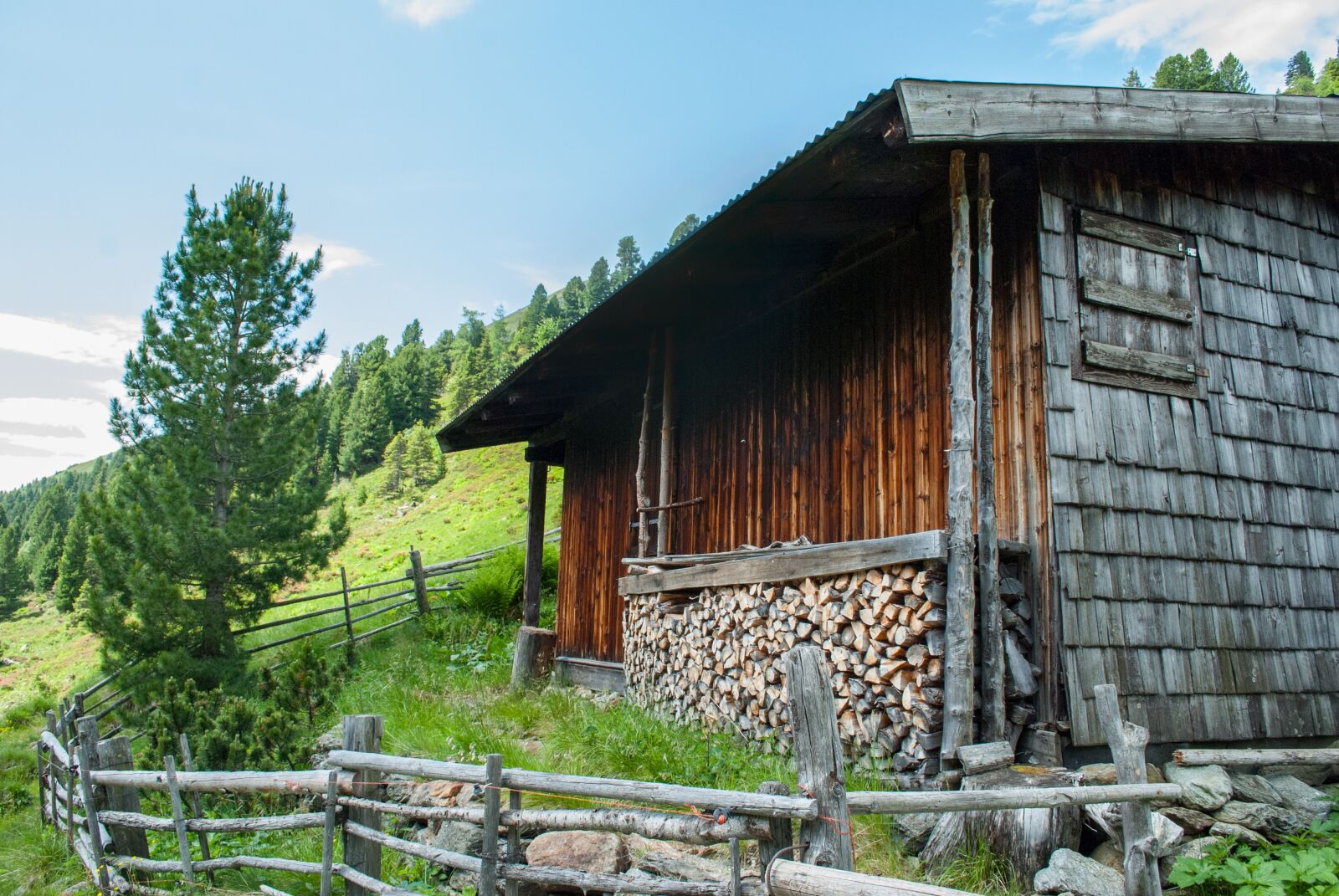 Nikon D60 sample photo. Hut, summer, mountains photography