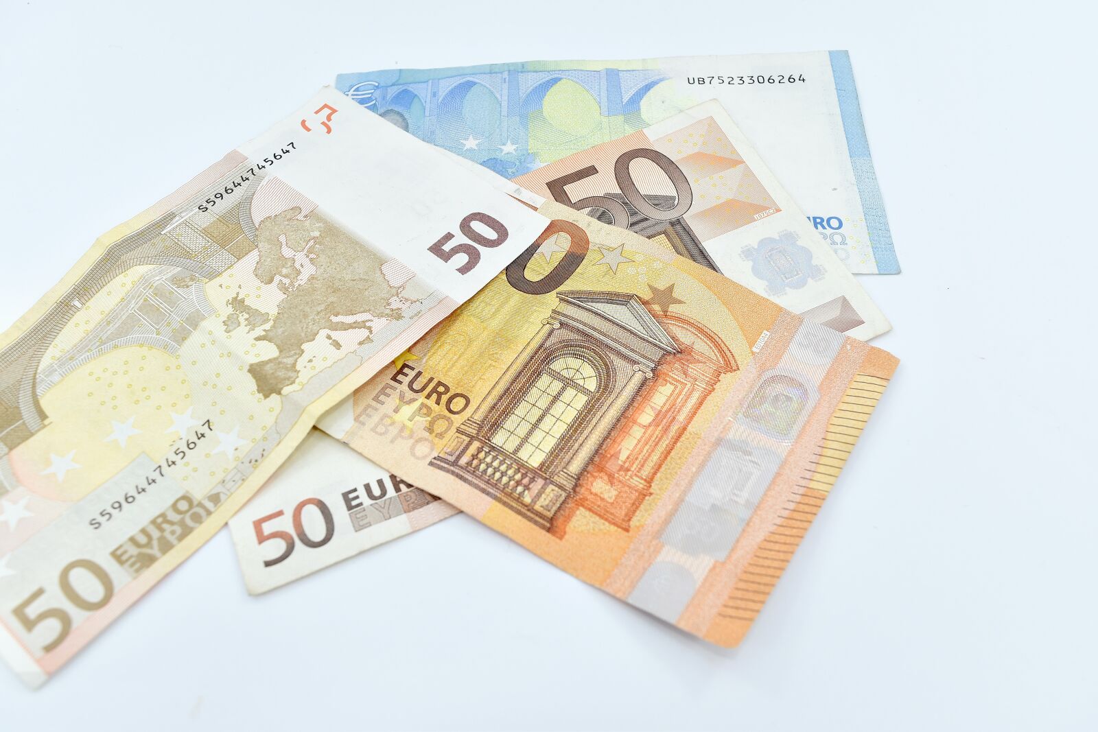 Nikon D5500 sample photo. Euro, european, paper money photography