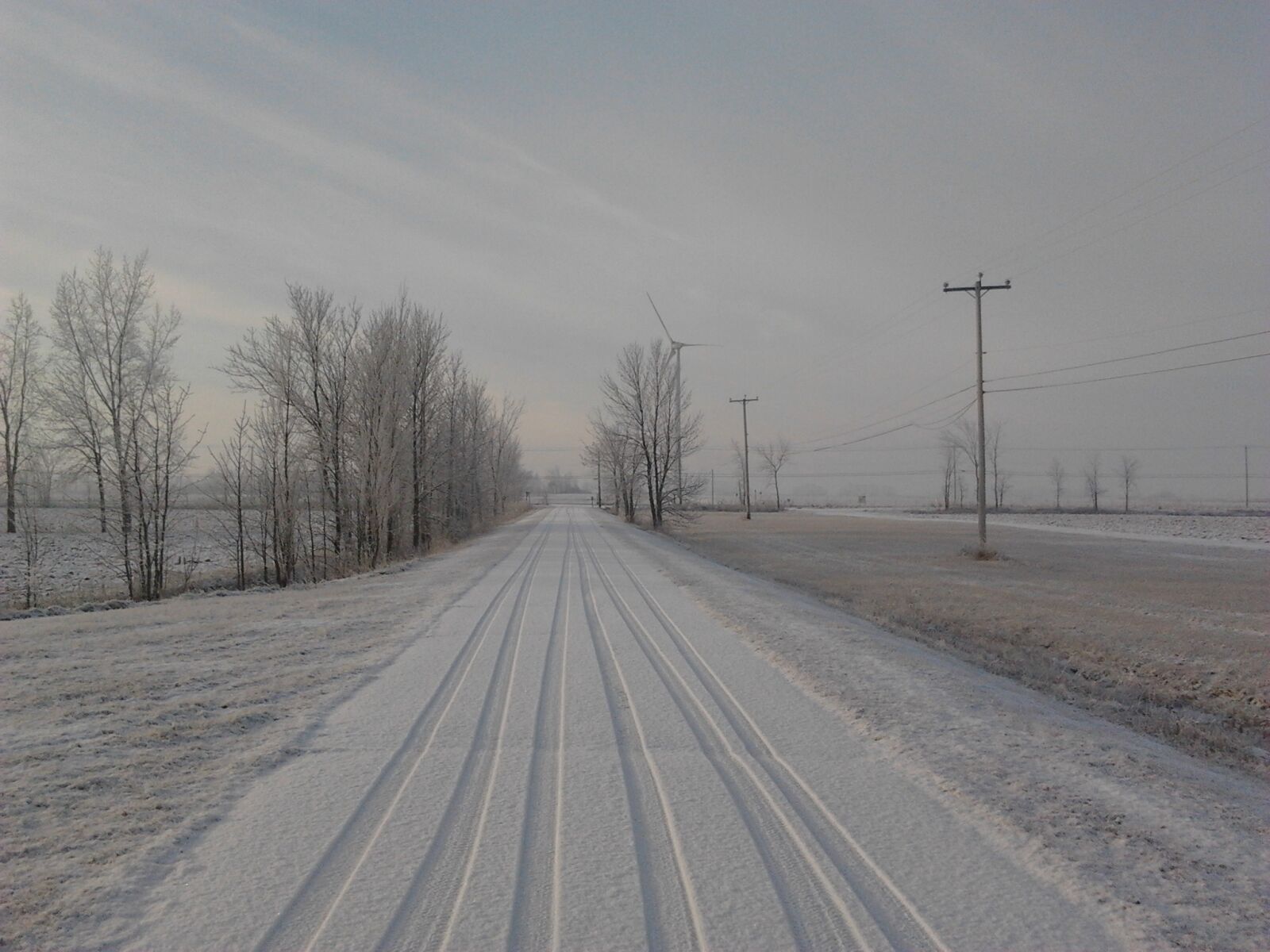 Samsung Galaxy Ace sample photo. Road, snow, winter photography