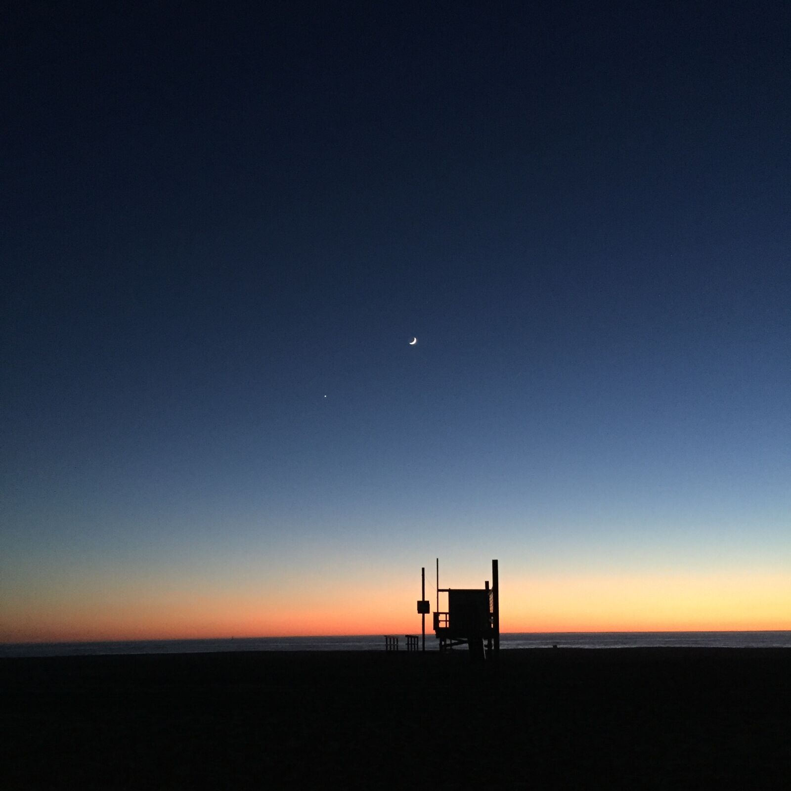 Apple iPhone 6 sample photo. Beach, night, moon photography