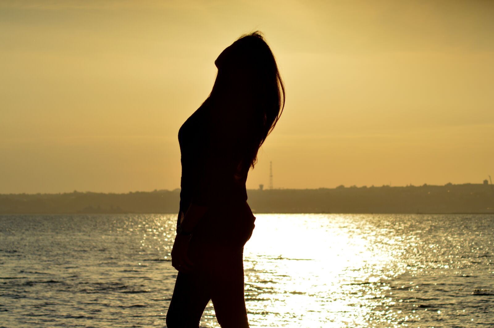 Nikon D3200 sample photo. Silhouette, woman, girl photography