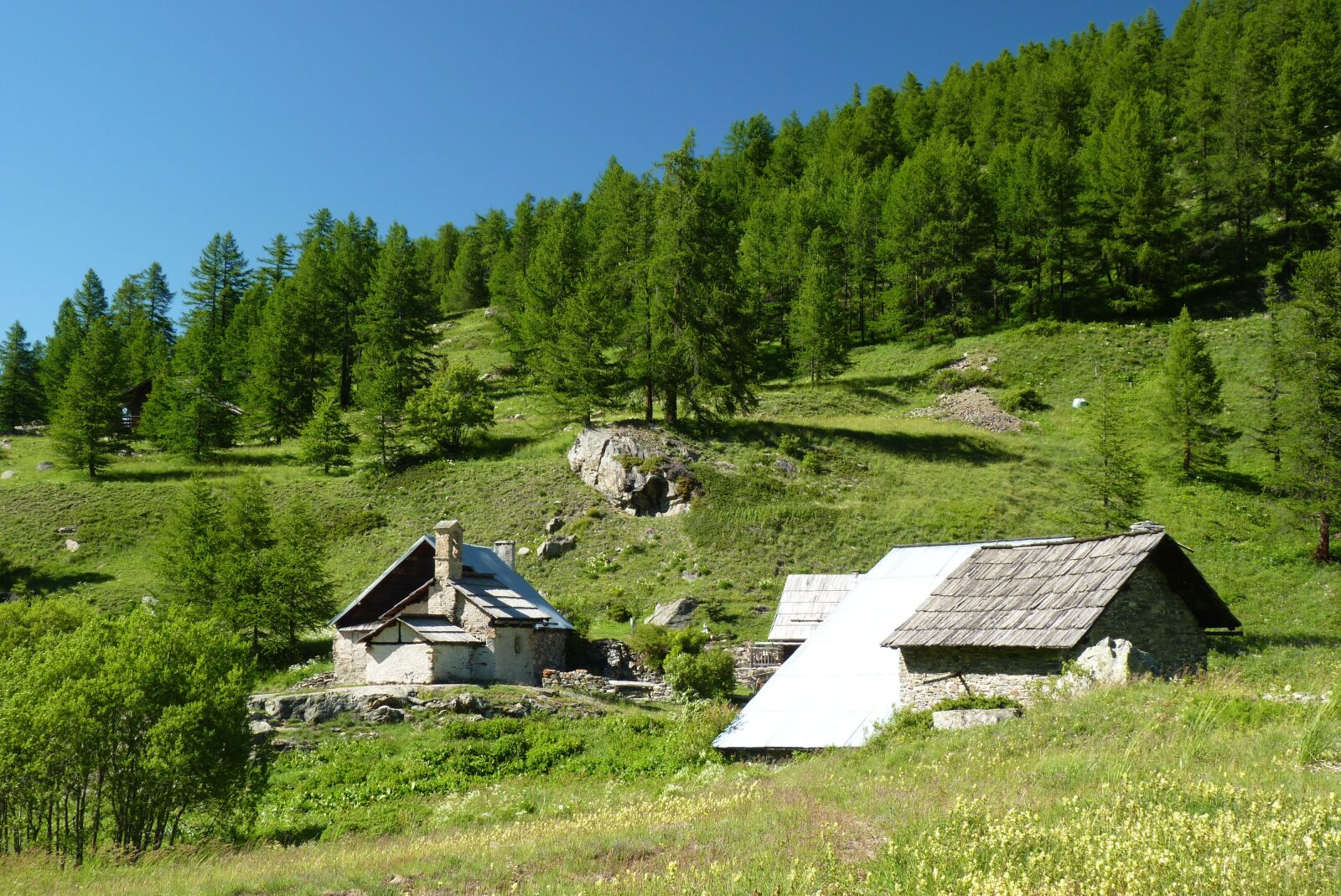 Panasonic Lumix DMC-FZ35 (Lumix DMC-FZ38) sample photo. Alps, sheepfold, hautes alpes photography