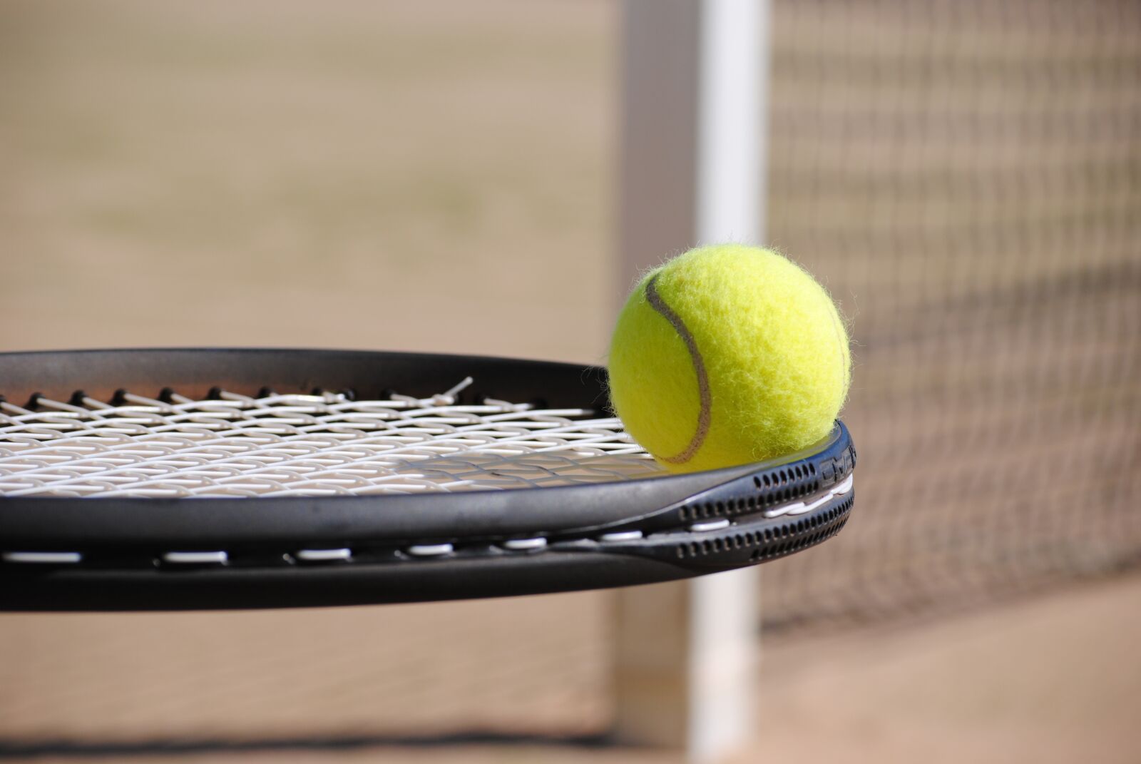 Nikon D3000 sample photo. Tennis, ball, tennis court photography