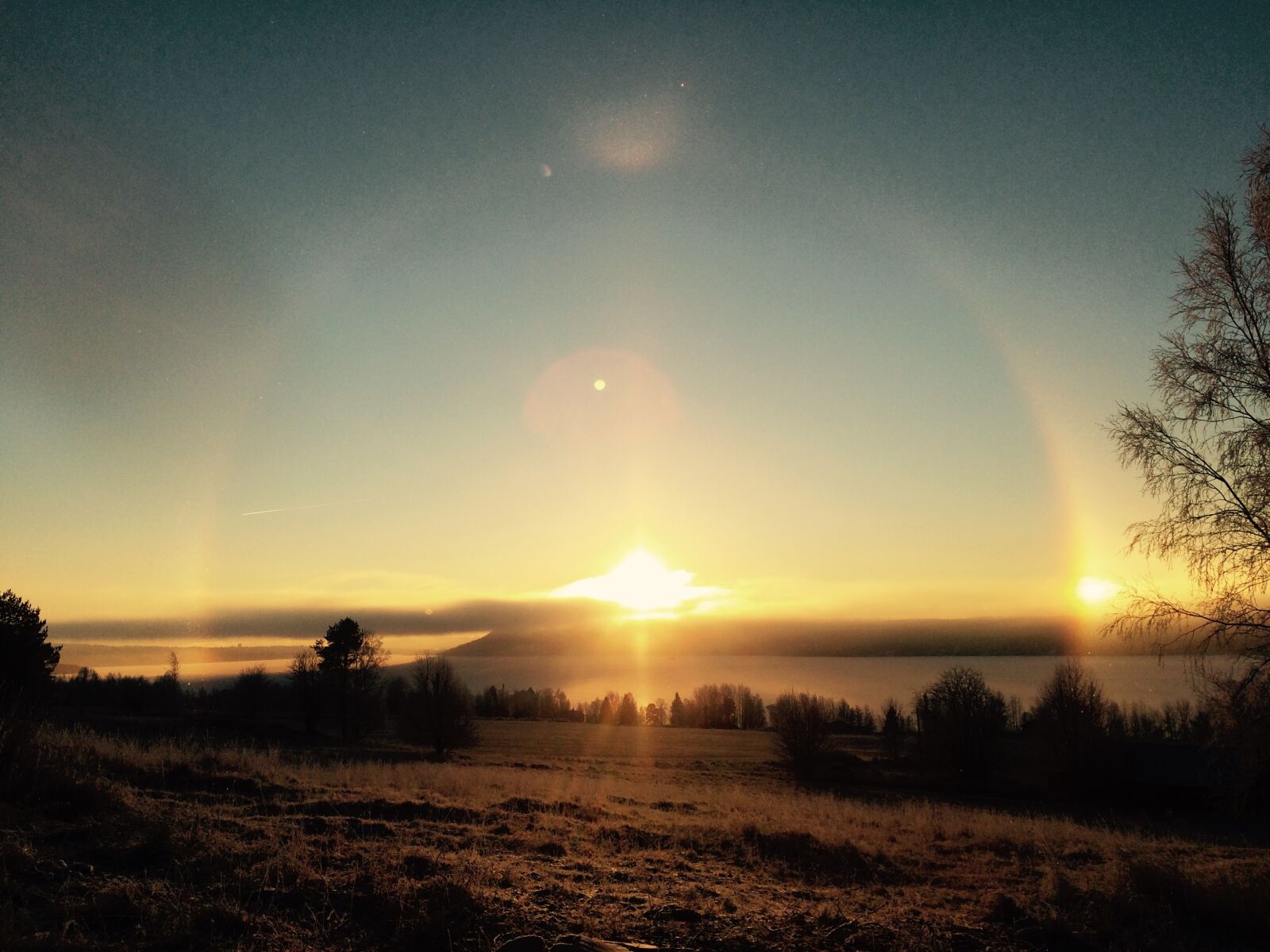 iPhone 5s back camera 4.15mm f/2.2 sample photo. Ridge, jämtland, sunset photography