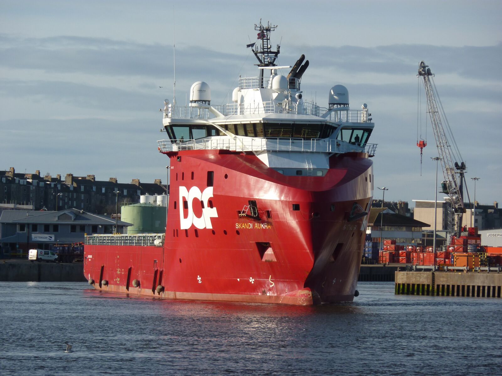 Panasonic DMC-TZ65 sample photo. Aberdeen, platform supply vessel photography