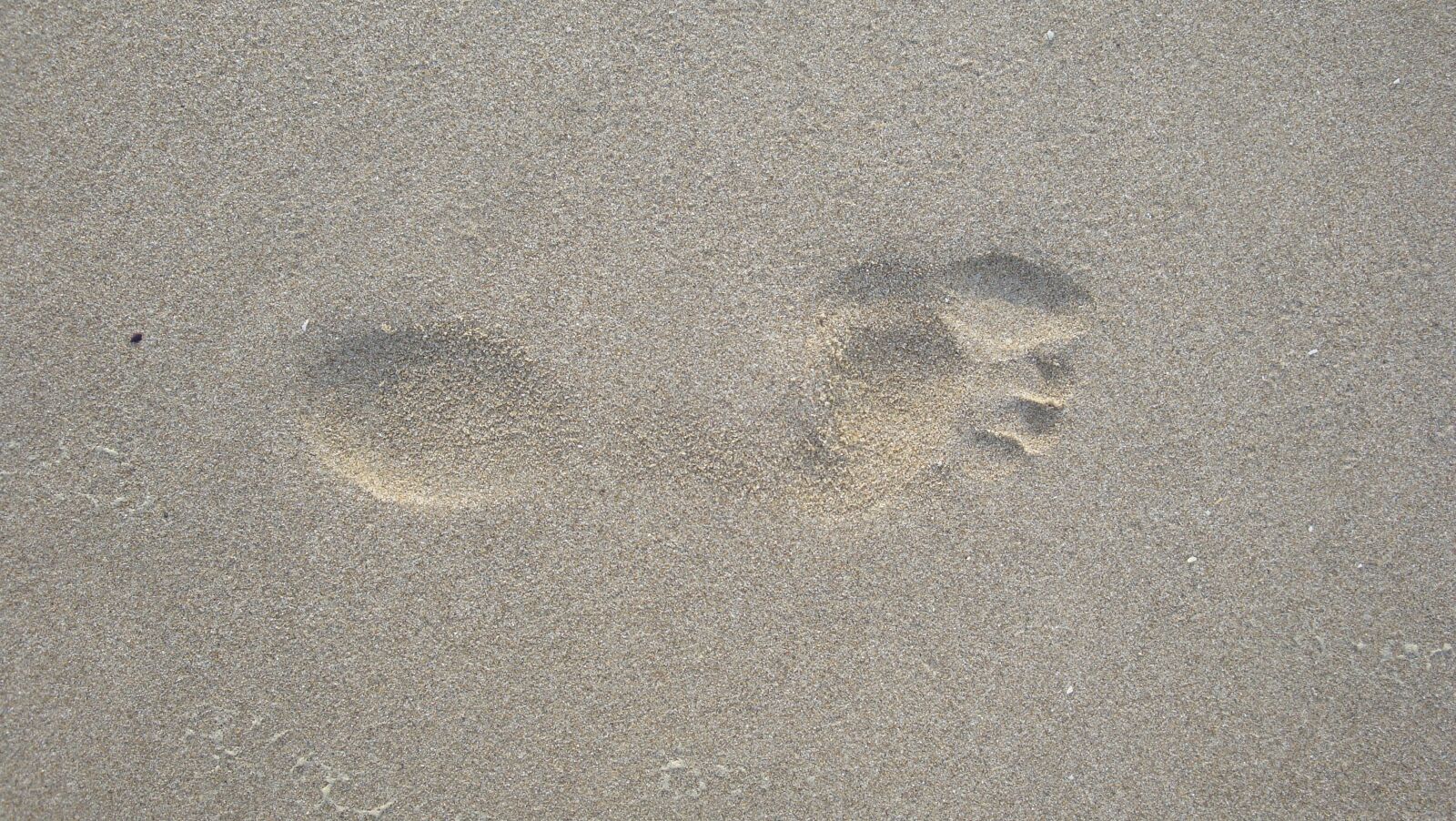 Sony Cyber-shot DSC-W170 sample photo. Sand, footprint, foot photography