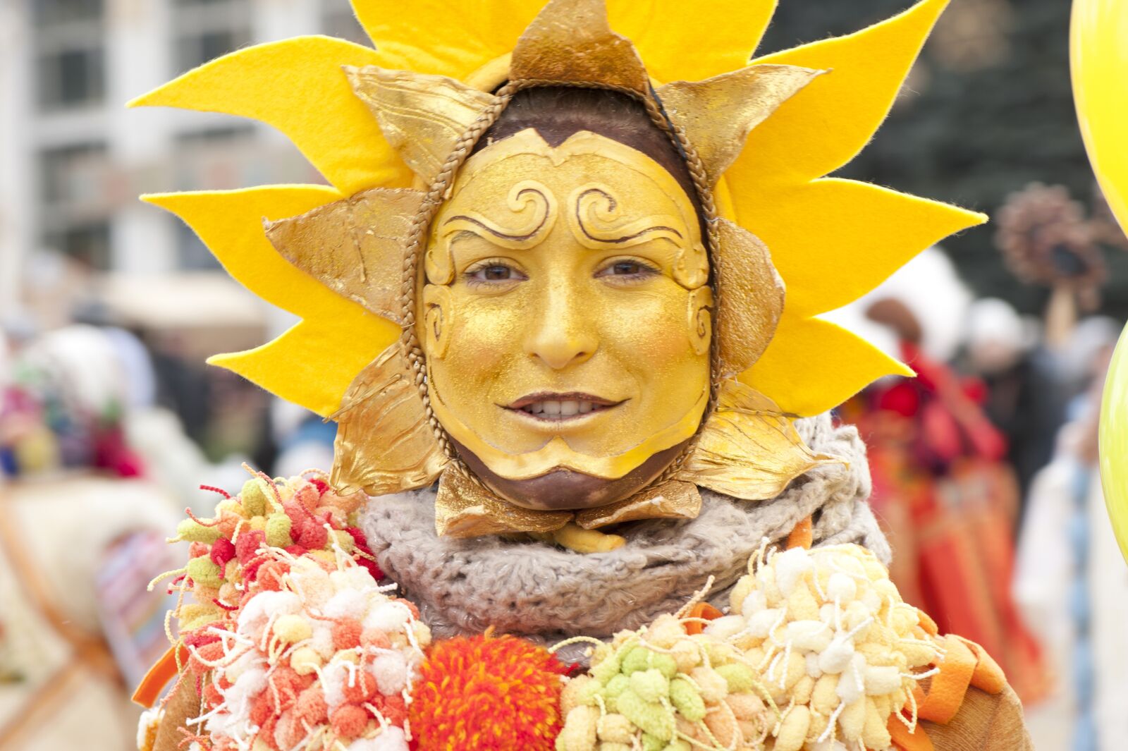 Nikon D700 sample photo. Woman, carnival, sun photography