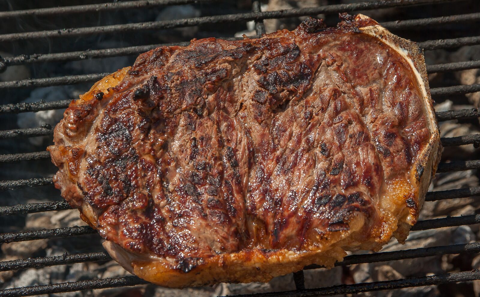 Pentax K10D sample photo. Rib of beef, grilling photography