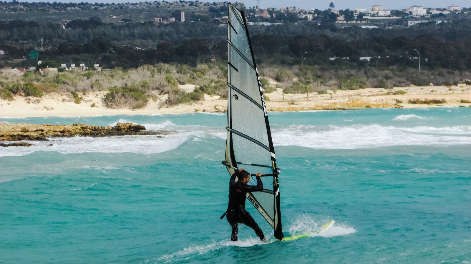 Canon PowerShot SX400 IS sample photo. Wind surfing, sport, extreme photography