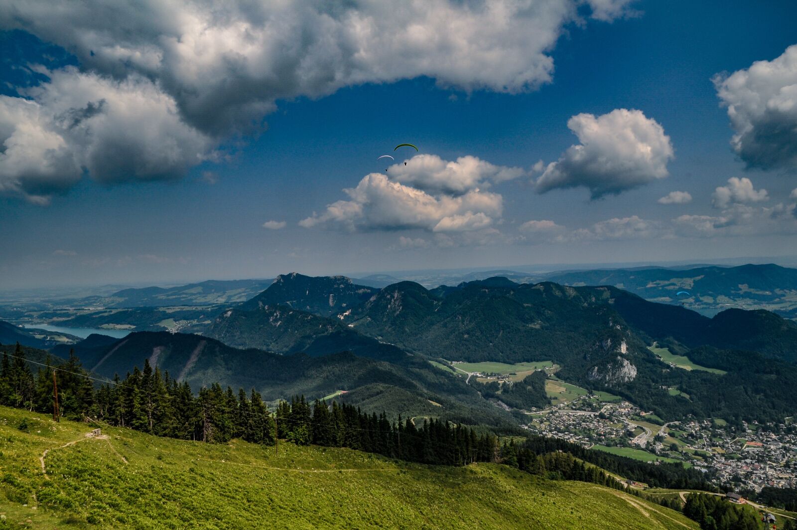 Nikon D5000 sample photo. Alps, paraglide, sky photography