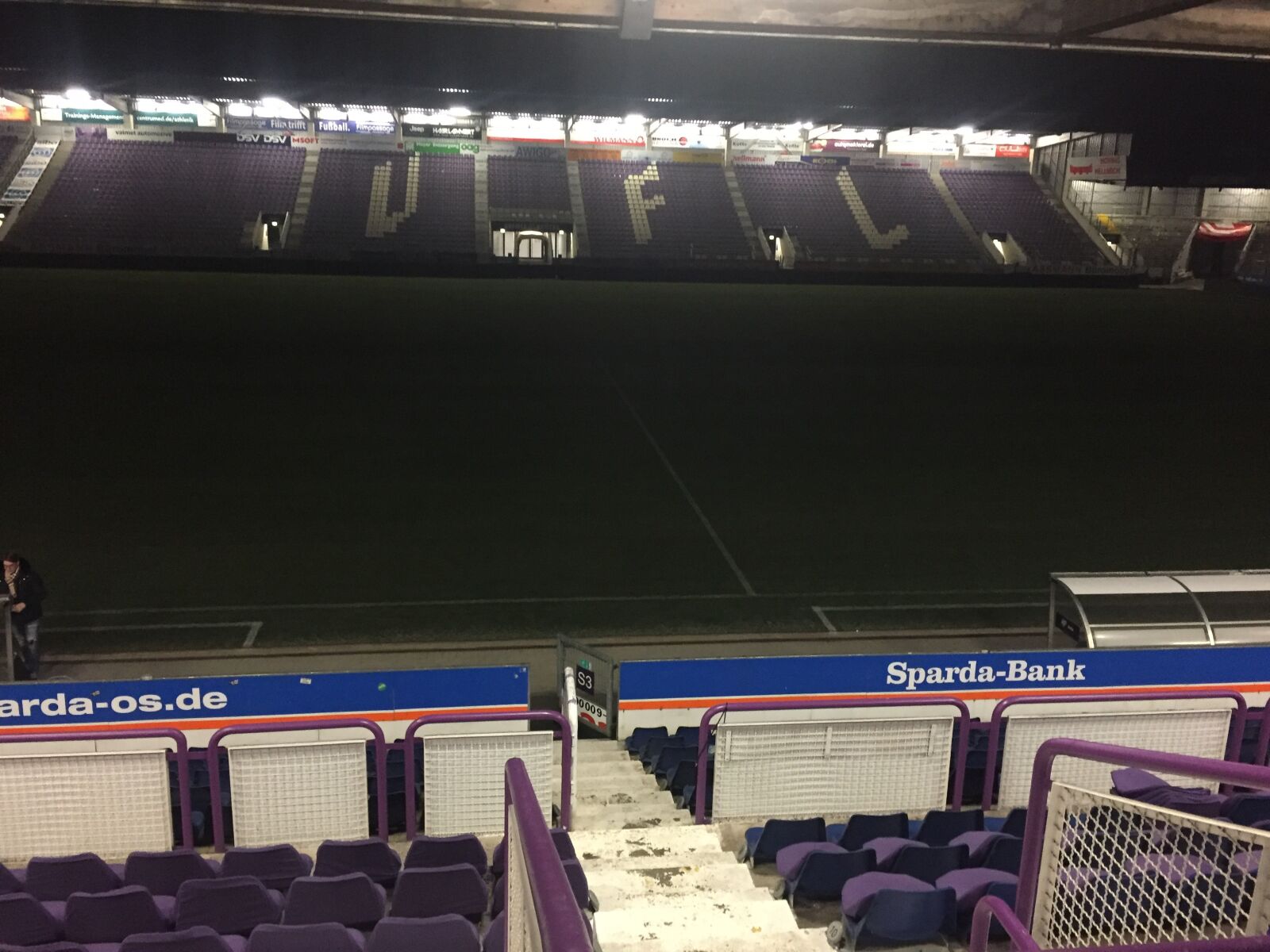 iPhone 6 back camera 4.15mm f/2.2 sample photo. Stadium, empty, soccer photography