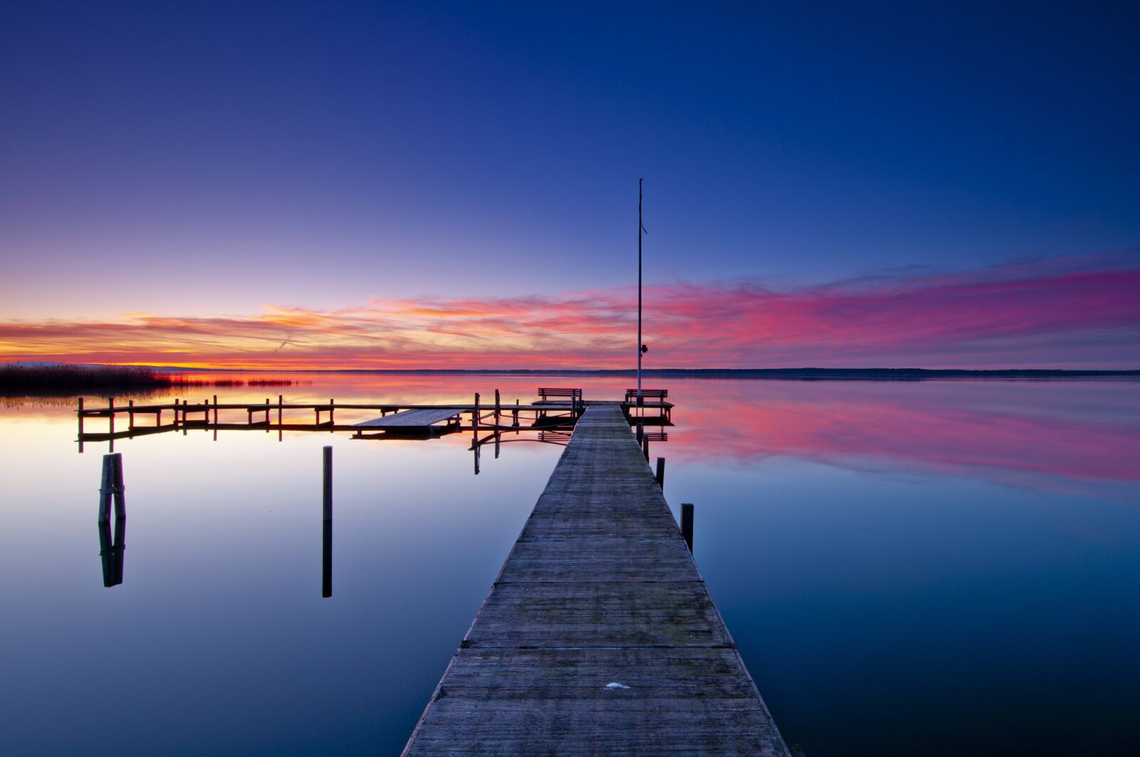 Nikon D300S sample photo. Lake, steinhuder sea, twilight photography