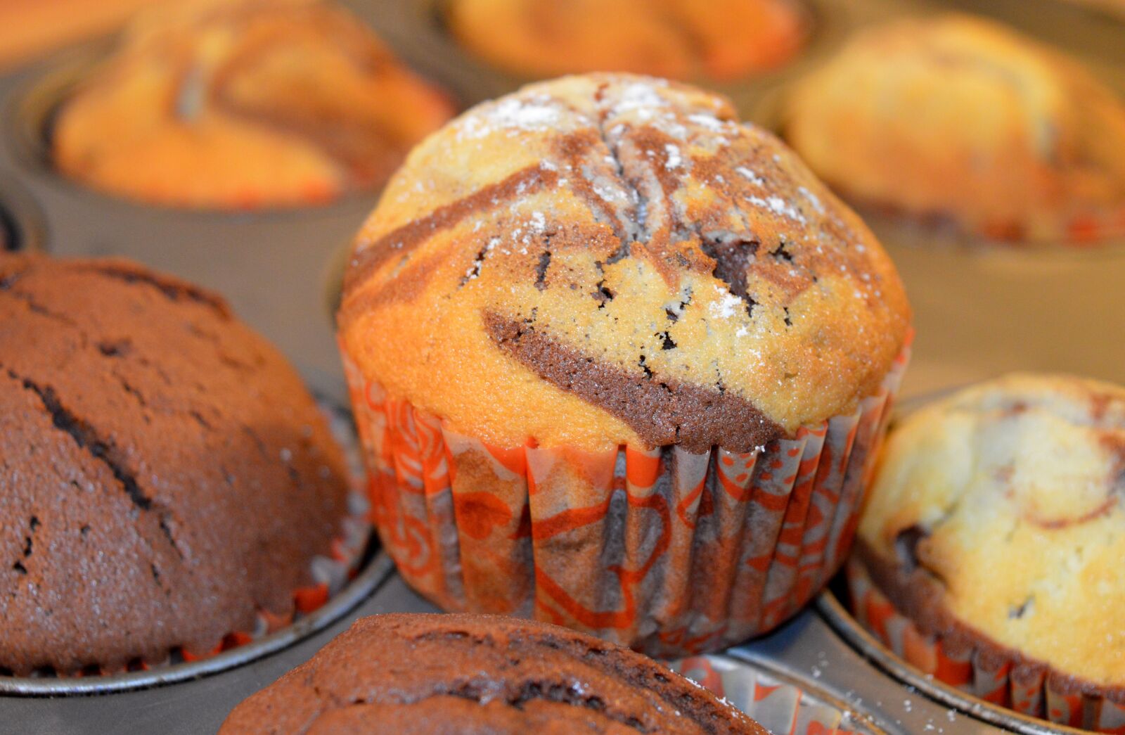 Nikon D3200 sample photo. Muffins, cake, bake photography