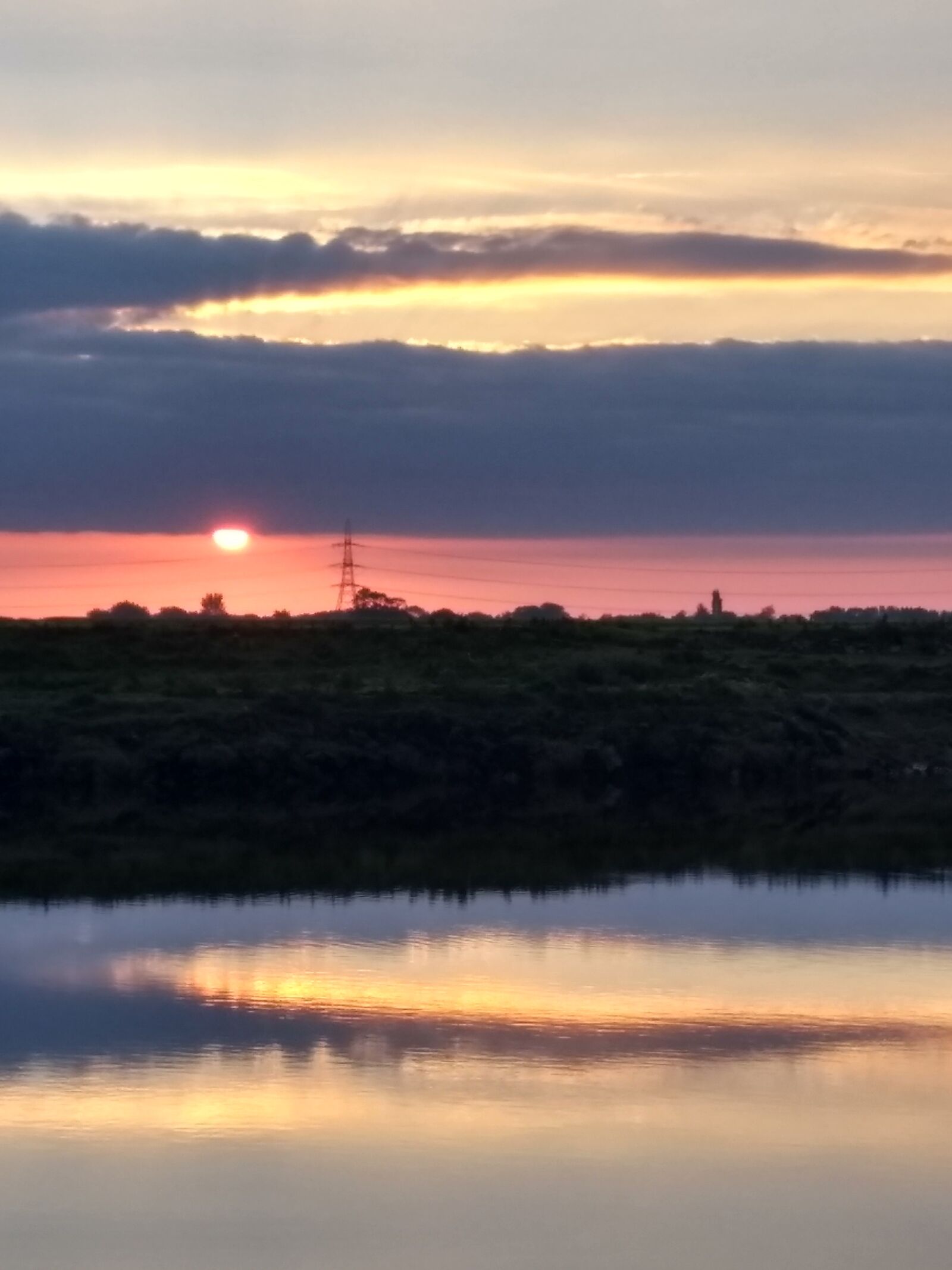 Motorola Moto G (5) sample photo. River, sunrise, clouds photography