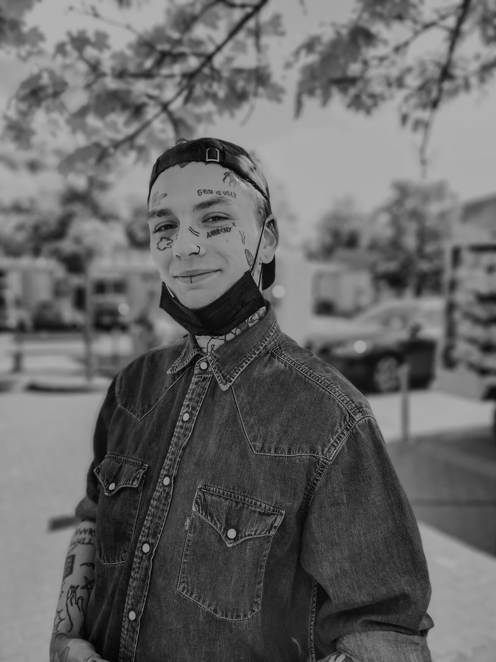 HUAWEI P30 Pro sample photo. Facebook, tattoo, face photography