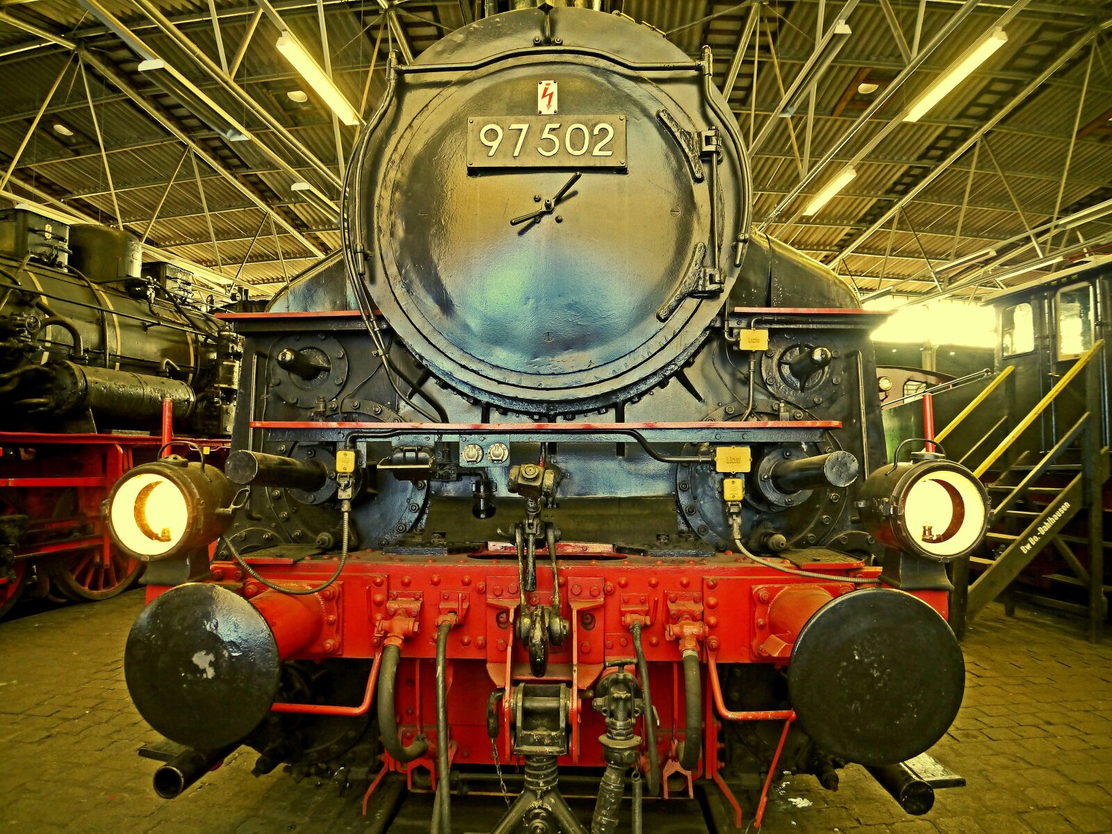 Panasonic Lumix DMC-GX1 sample photo. Steam locomotive, railway museum photography