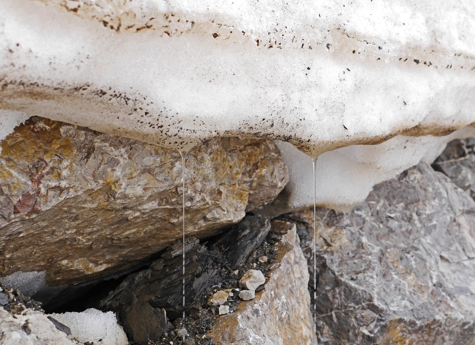 Panasonic Lumix DMC-GH3 sample photo. Snow melt, high mountains photography