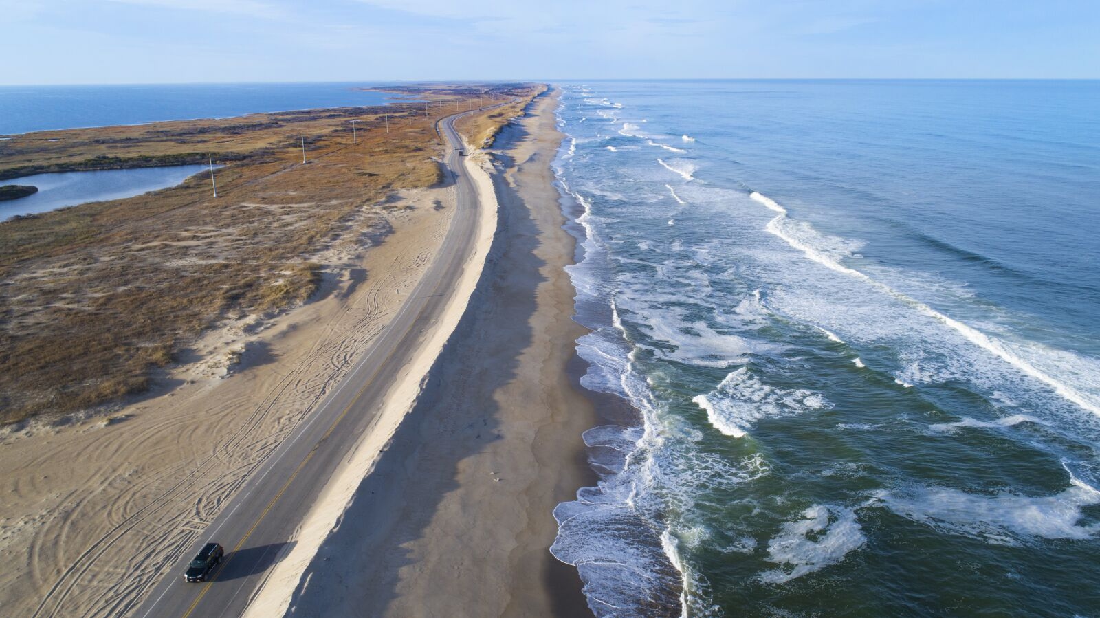 DJI FC6310 sample photo. Aerial, drone, beach photography