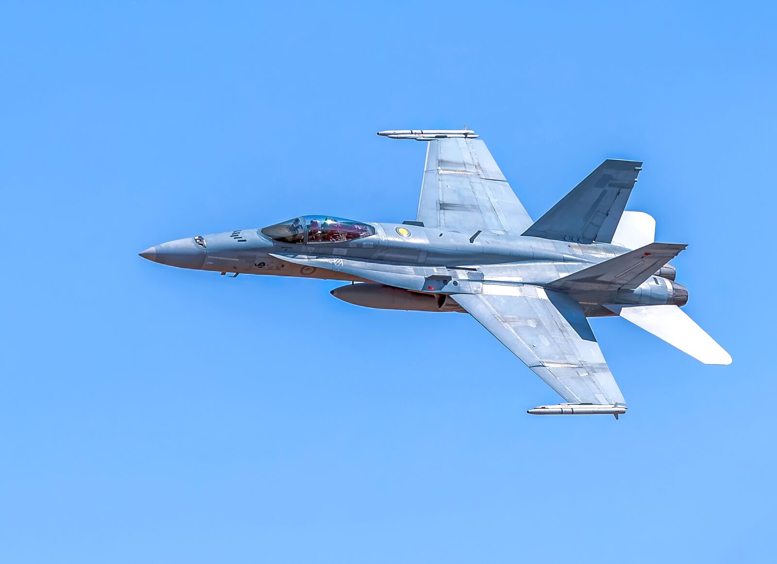 Canon EOS-1D X Mark II + Canon EF 100-400mm F4.5-5.6L IS II USM sample photo. F a-18a hornet, fighter photography