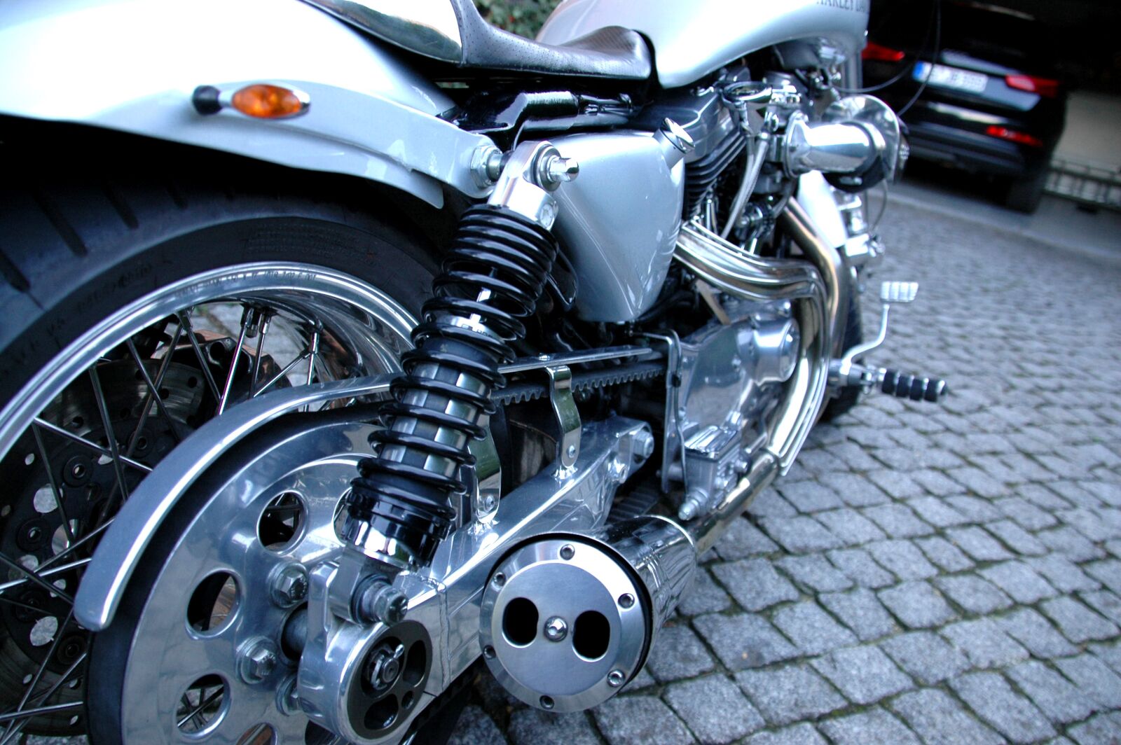 Nikon D70s sample photo. Harley davidson, motorcycle, conversion photography