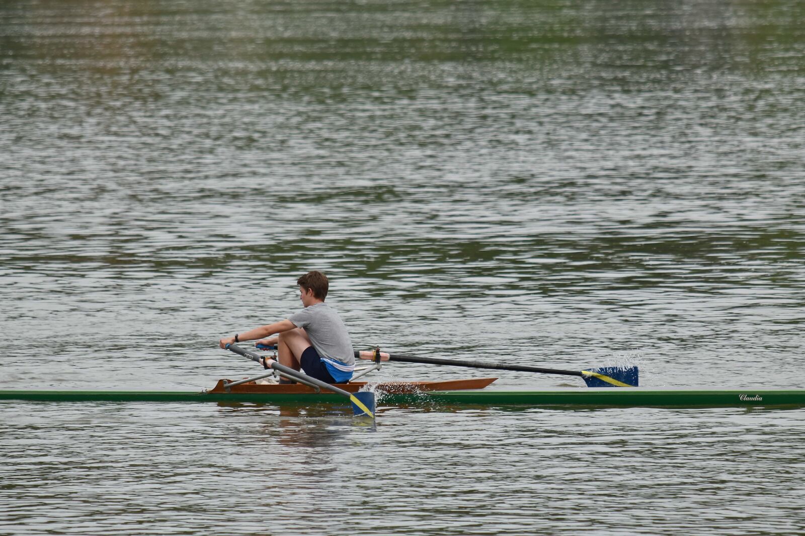 Nikon D5500 sample photo. Athlete, sport, water, oar photography