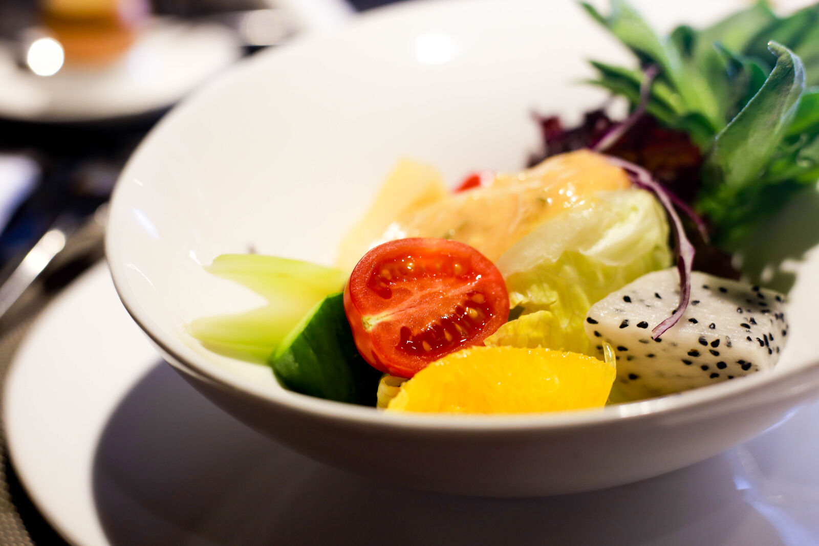 Canon EOS 6D + Canon EF 50mm F1.8 STM sample photo. Salad, fruits photography