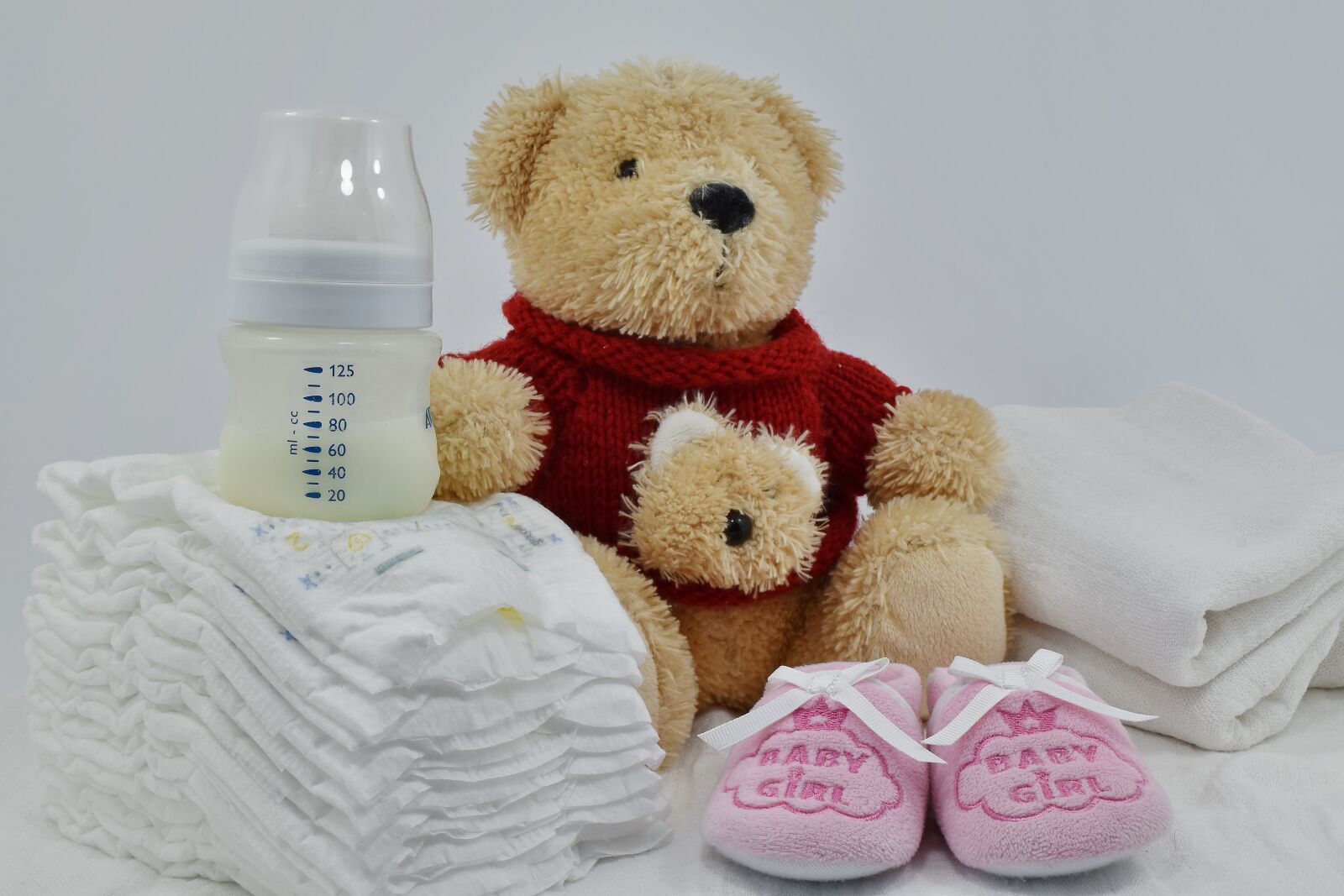 Nikon D5500 sample photo. Baby, cotton, diaper, milk photography