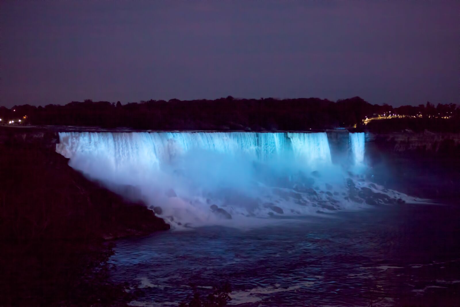 Canon EOS 5D Mark II sample photo. Niagara falls, waterfalls, night photography