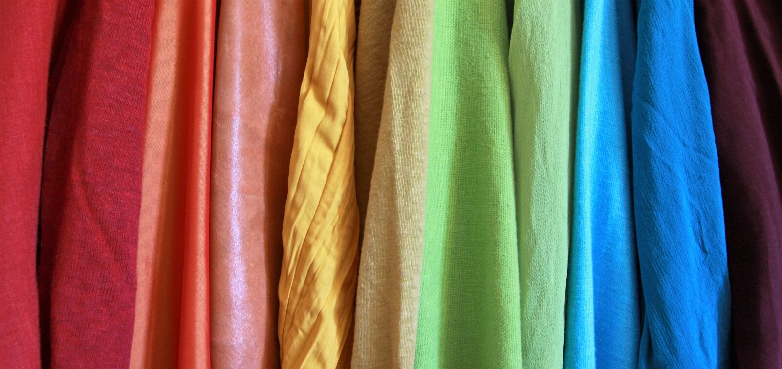Canon EOS 50D sample photo. Rainbow, different fabrics, colourful photography