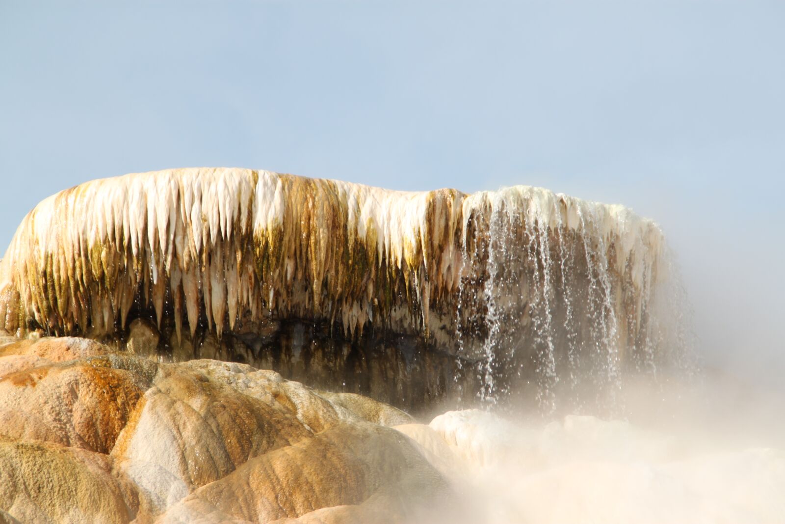 Canon EOS 500D (EOS Rebel T1i / EOS Kiss X3) sample photo. Yellowstone, mammoth springs, mammoth photography