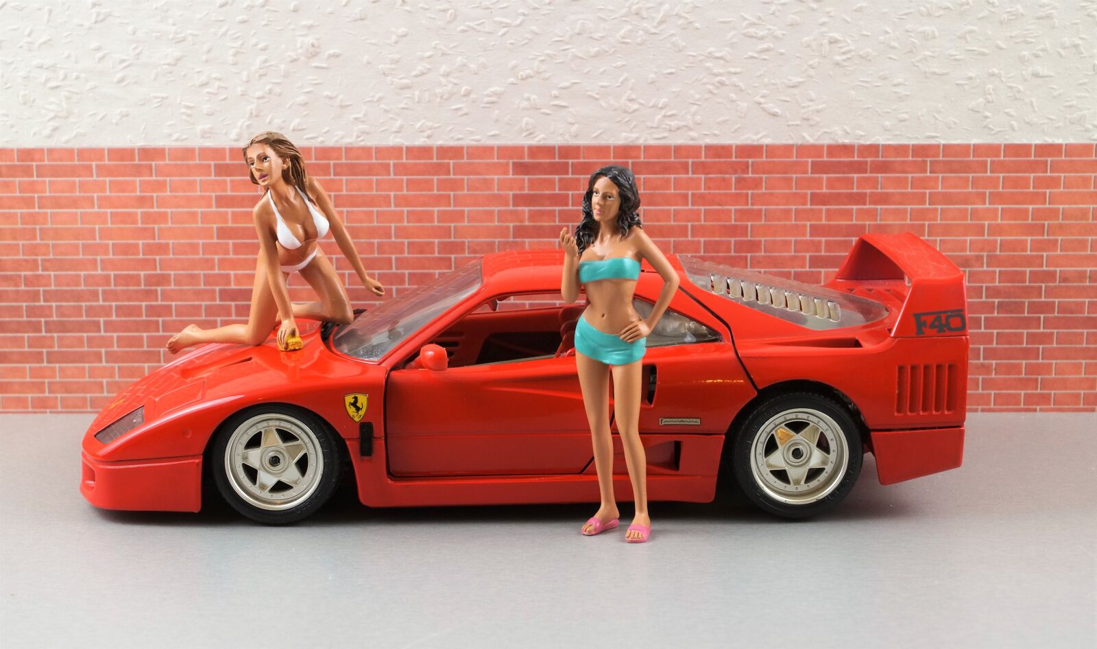 Sony DT 18-70mm F3.5-5.6 sample photo. Model car, ferrari, model photography