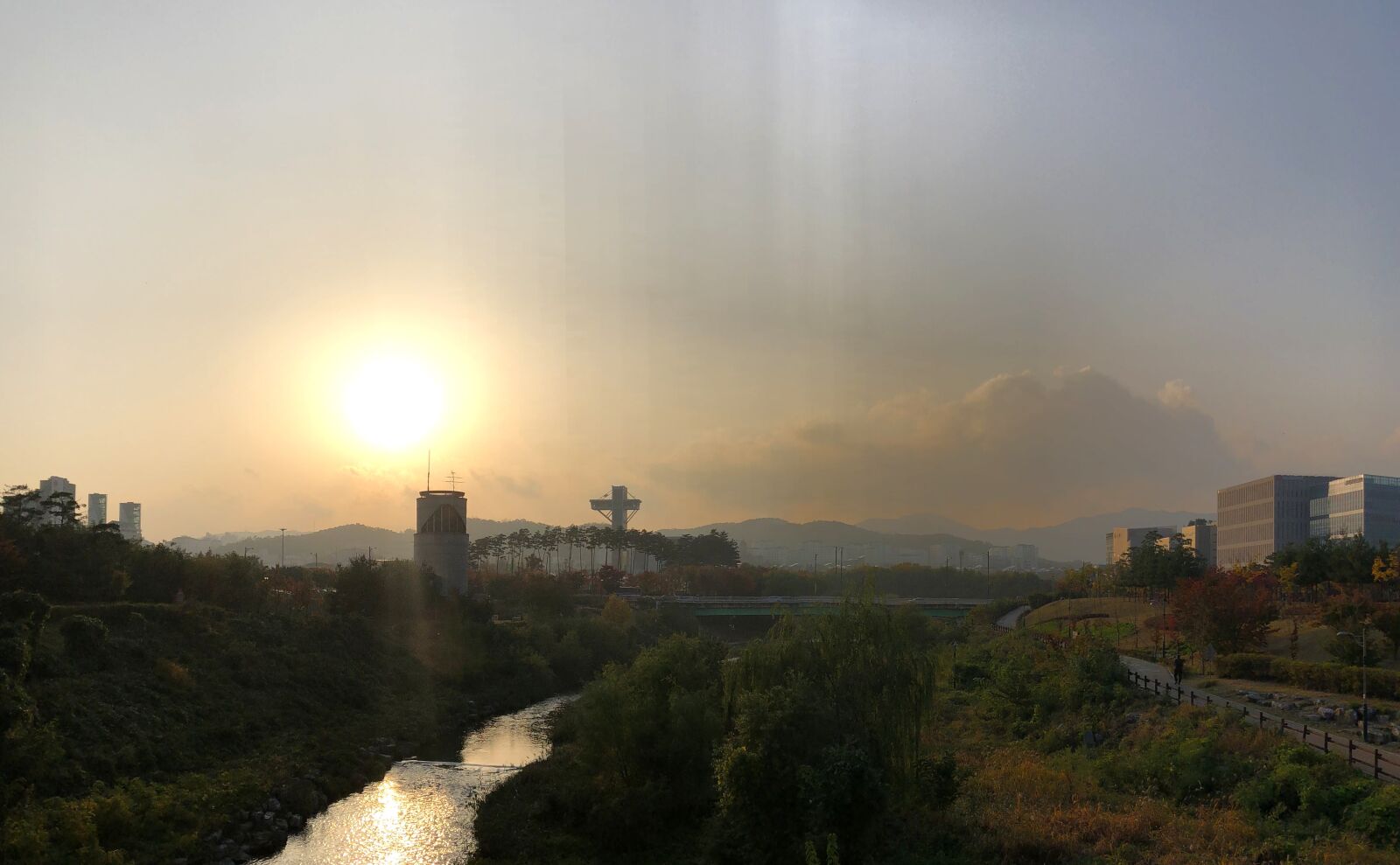 Apple iPhone 8 sample photo. Sunset, pangyo, gyeonggi-do photography