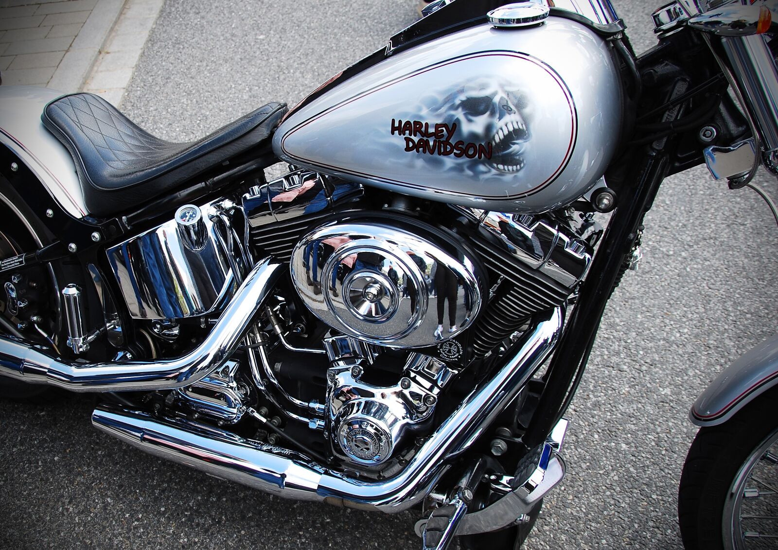 Nikon D80 sample photo. Harley davidson, motorcycle, two photography