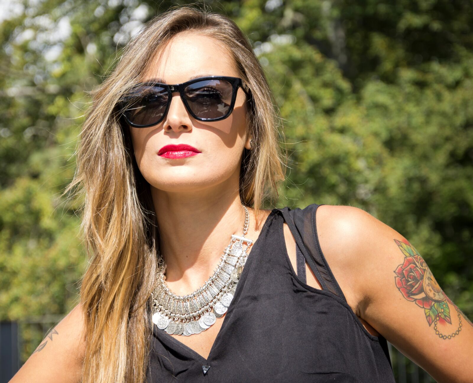 Nikon D7100 sample photo. Sensolatino, model, sunglasses photography